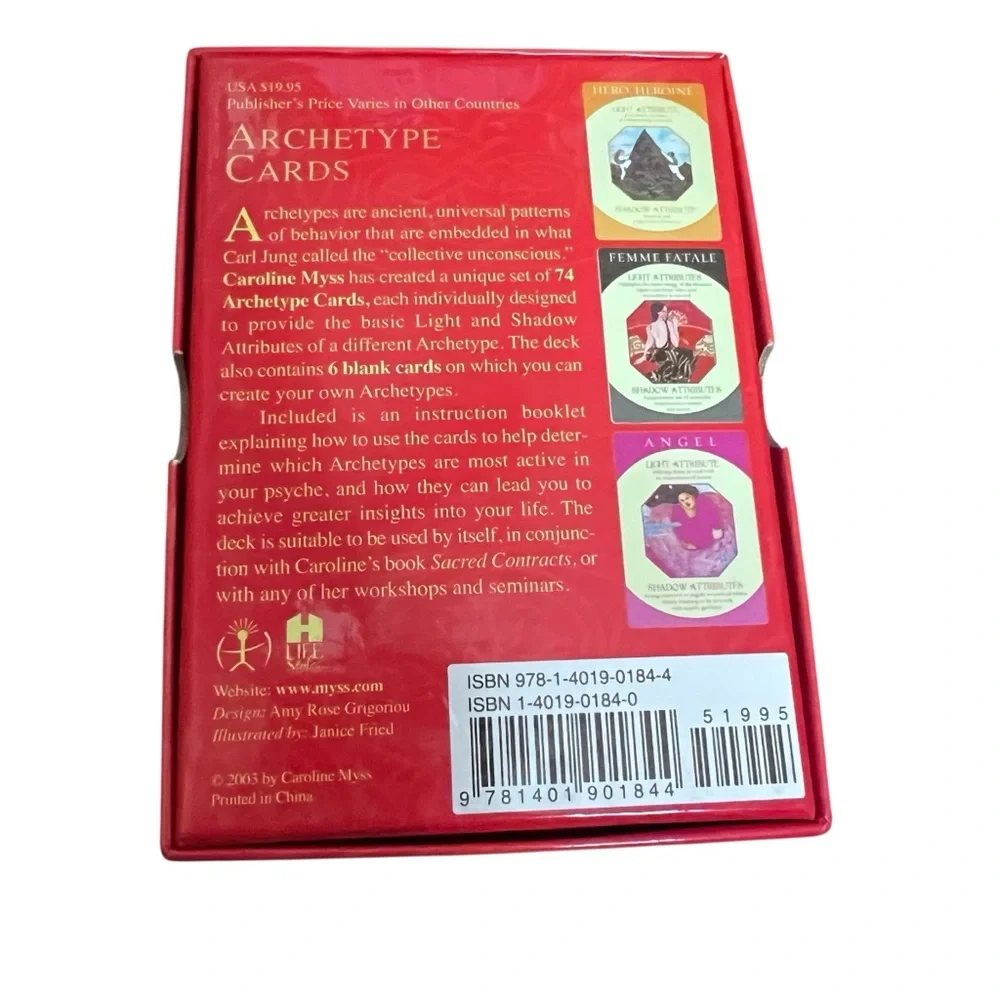 CAROLINE MYSS Archetype Cards 80 Card Set w/Guide Booklet.
Bonus: Archetype Book - Picture 2 of 7
